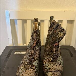 Gianni Bini Floral Ankle Boots